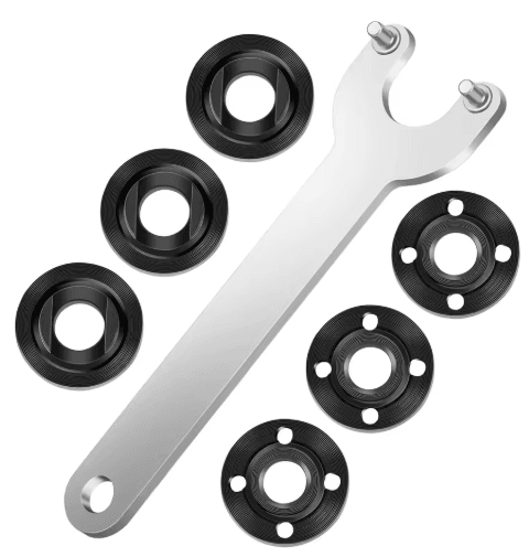 7PCS Angle Grinder Wrench Kit Flange and Lock Nut Removal Tool Set