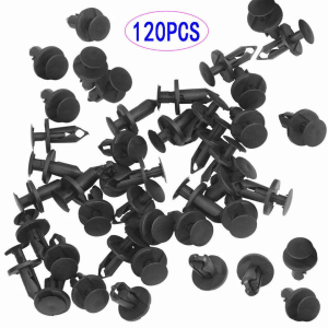 8mm Car Bumper Clips Retainer Rivets Fastener Push Fender Plastic Kit