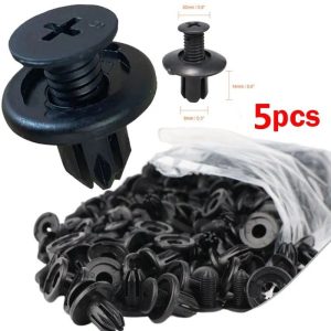 8mm Plastic Car Rivet Clips Bumper Fender Fasteners Set