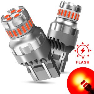 AUXITO LED Brake Light Bulb No Error Strobe Red White Backup Reverse DRL Parking Lamps
