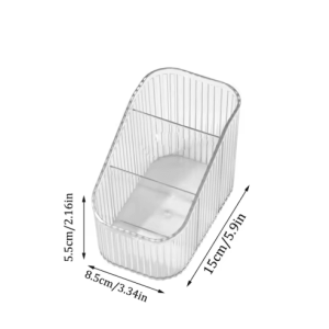 Acrylic Eyelash Storage Box with Lid Transparent Desktop Organizer for Lash Stylists