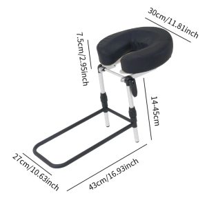 Adjustable Massage Headrest for Table - Ergonomic Face Down Pillow with Head Cradle Support