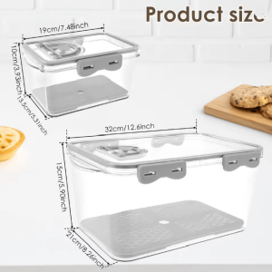 Airtight Bread Box Food Sealing Container with Time Recording