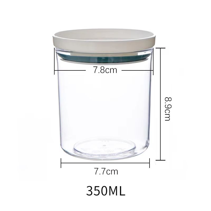 Airtight Sealed Ring Food Grade Storage Jar for Snacks and Grain Kitchen Organization