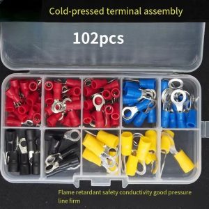 All-In-One Insulated Crimp Terminal Connector Kit - Male & Female Wire Terminal Assortment