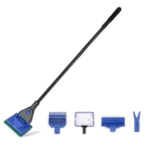 Aquarium Tool: Fish Tank Glass Cleaning Brush with Long Handle