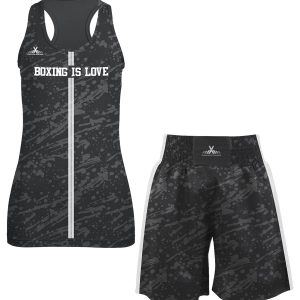 Athleisurex Full Custom Boxing Uniforms - For Men - Custom Boxing Uniform Set (Jersey + Short) - L