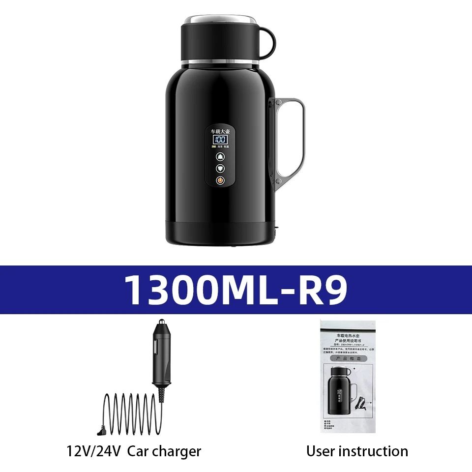 Auto Heating Travel Mug 12V 24V Thermal Insulated Car Cup