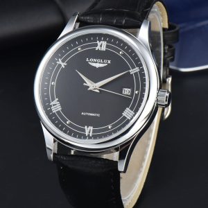 Automatic Man Watch, Waterproof Leather Watch for Men, Simple Date Mechanical Timepiece