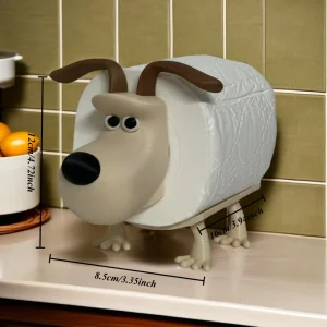 Bathroom Accessory Storage, Puppy Toilet Holder, Unique Home Decor for Living Rooms and Toilets