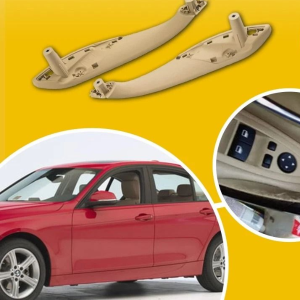 Beige Inner Front Left & Right Trim Door Pull Handle, Durable ABS, Strict Quality Control, Simple Installation