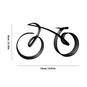 Bicycle Ornament for Office, Acrylic Minimalistic Table Decoration, Unique Gift