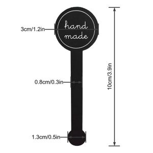 Black Strip Sealing Stickers For Baking Packaging And Crafts