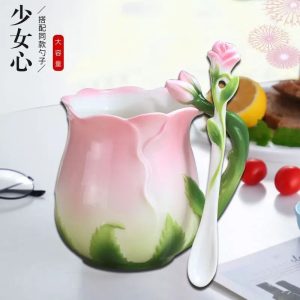 Bone China Camellia Floral Mug 320ml