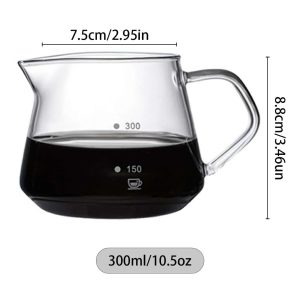 Borosilicate Glass Pour-Over Coffee Maker Set