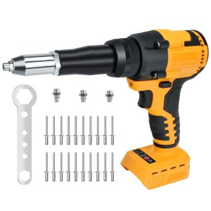 Brushless Electric Rivet Gun with LED Light 2.4-4.8mm (Battery Not Included)