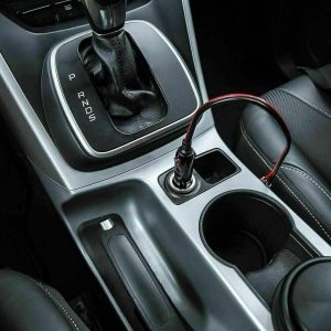 Car Cigarette Lighter Plug with Fuse, LED Power Indicator, AWG Socket Plug, Compatible with Car Accessories