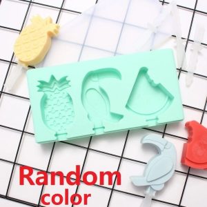 Cartoon Animal Silicone Popsicle Mold Set - Mini Reusable Ice Cream Molds with Lids for DIY Frozen Treats