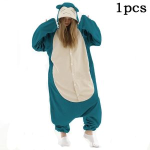 Cartoon Unicorn Animal Kigurumi Fleece Pajama Onesie for Adults, Boys, Girls, and Men, Cozy Anime Pajamas