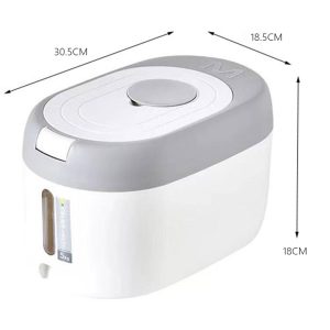 Cereal Jar Rice Dispenser, Kitchen Organizer and Storage Container Box for Home