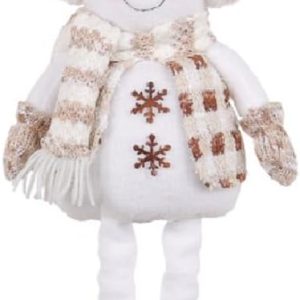 Christmas Decorations Adjustable Extendable Santa Snowman Reindeer Plush Dolls for Home Tabletop Ornaments