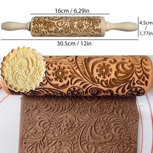 Christmas Embossed Rolling Pin