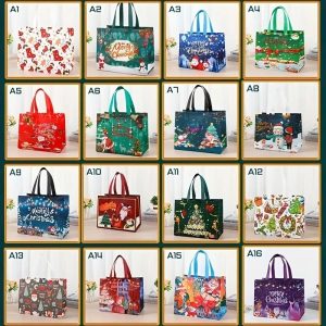 Christmas Gift Bags with Handles Reusable Shopping Bags