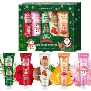 Christmas Hand Cream Gift Set 5 Pack Moisturizing Travel Size
