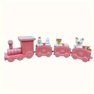 Christmas Plastic Train, Merry Christmas Decorations for Home, Xmas Tree Ornament, Navidad Noel Happy New Year Kids Gift