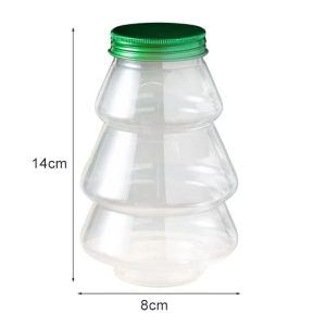 Christmas Tree Sweet Jar Favor Gift Box for DIY Candy Snack Chocolate Packing
