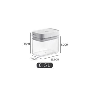 ClearLock Premium Transparent Pasta & Grain Storage Box - Moisture-Proof Kitchen Container