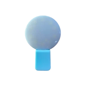 Clip-On Circle Light with Adjustable Brightness LED Selfie Ring Light for Phone Portable USB Rechargeable Selfie Lamp