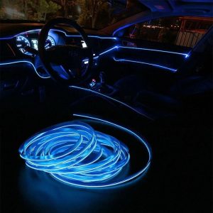 Cold Light LED Car Interior, Blue Light Strip, Decorative Atmosphere Wire, Auto Accessories
