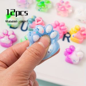 Colorful Mini Cute Cat Claw Plush Pinch Fun Halloween Christmas Party Fillers Decorative Fun Gift Set