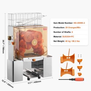 Commercial Stainless Steel Orange Juicer Machine