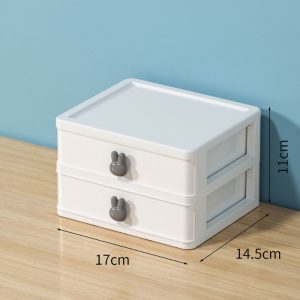 Compartment Storage Box, Large Capacity Stationery Organizer, Sundries Container for Desk
