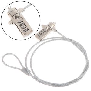Computer Security Lock, Password Anti-theft Chain, Laptop Combination Cable Chain for Notebook PC Protection