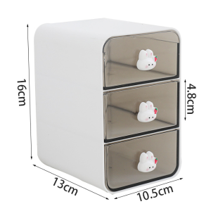 Cosmetics and Stationery Small Drawer Storage Box, Desktop Desk Organizer, Small Sundries Rack for Desk Sorting
