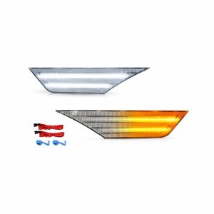 Coupe Clear Lens LED Side Marker Light, High Brightness, Waterproof, Energy-Saving