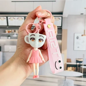 Creative Italian Brainrot Keychain Doll - Fun Ballerina Cappuccino Keyring Gift