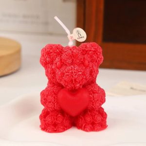 Creative Rose Bear Scented Candle