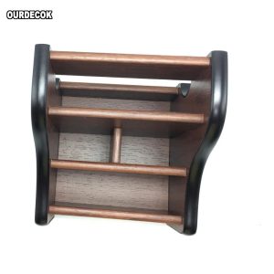 Creative Wooden Remote Control Organizer Box for Coffee Table and Desktop