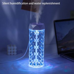Crystal RGB Aroma Diffuser - Portable Mist Humidifier with Essential Oil & LED Mood Light