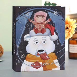 Cute 100-Pocket 4R Photo Album Cartoon Memory Book for Photos