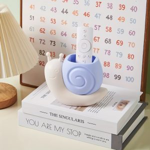 Cute Cartoon Snail Dinosaur Pen Holder Desktop Storage Organizer, Creative Office Desk Accessory