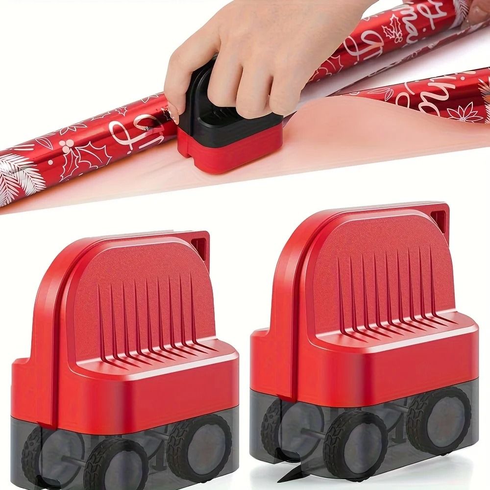Cylindrical Wrapping Paper Cutter Safe Gift Wrap Paper Cutting Tool