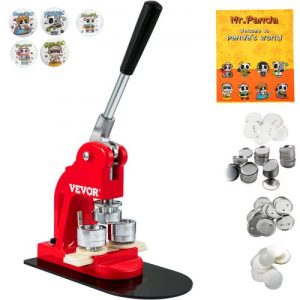 DIY Button Making Machine Badge Press Kit with Parts and Magic Book for Children Crafts and Gifts