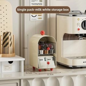 Desktop Coffee Organizer Drawer Tea Bag and Capsule Storage Rack