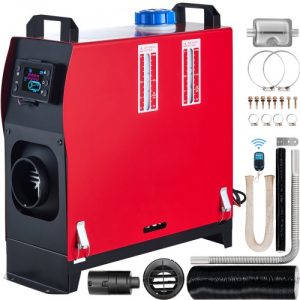 Diesel Air Heater All in One, Diesel Parking Heater with Silencer & Remote Control LCD Switch for RV, Motorhome, Bus