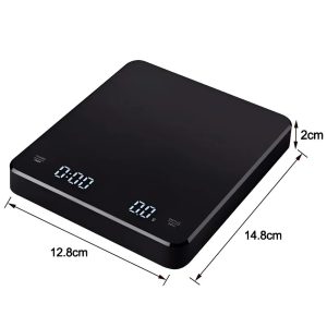 Digital Coffee Scale with Timer - 0.1g High-Precision Espresso Scale with LED Display & USB-C Charging